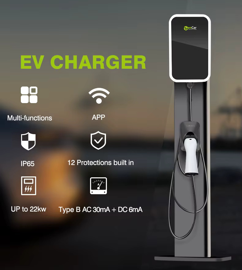 Cargador rápido auto eléctrico - Zencar WA-32P - 7.4kW - Toma GBT